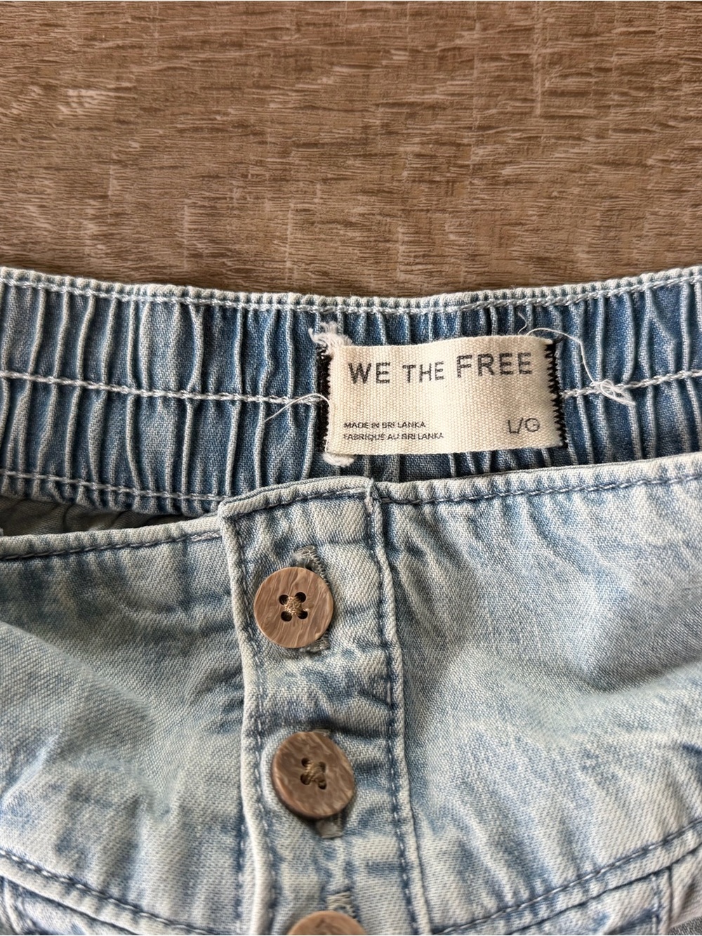 We The Free Free Fleur Denim Shorts in Belle Blue - Picture 7 of 9